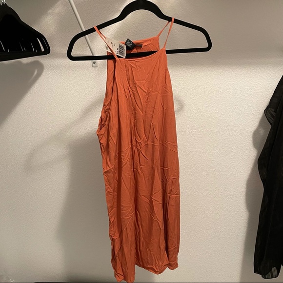 Rust Trapeze Cami Dress - Picture 5 of 6